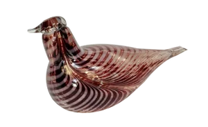 Glass Art Mouth-Blown Bird Figure by Oiva Toikka for Iittala, Finland, 1980s