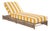 Callan Chaise Lounge, Heather Tan/Yellow Stripe For Sale