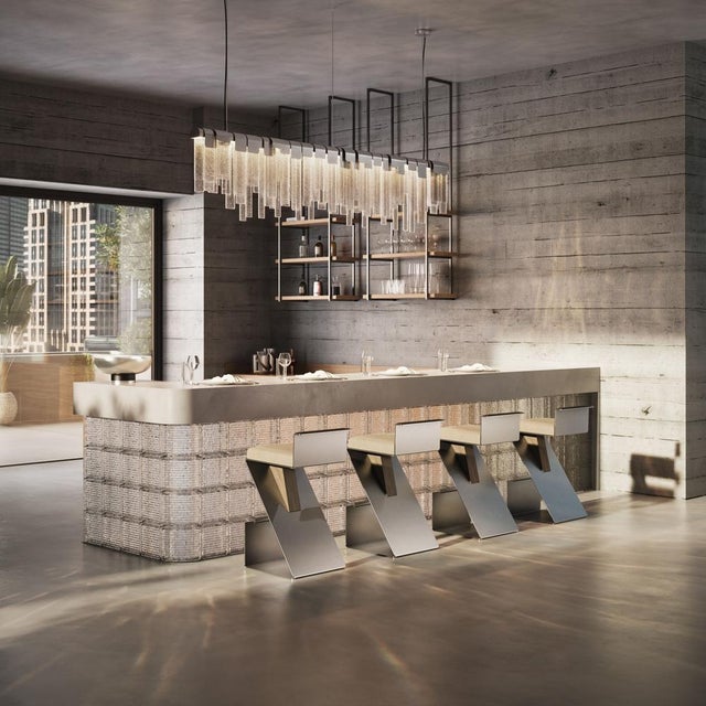 Lombard Bar Chair by Porus Studio For Sale - Image 6 of 13