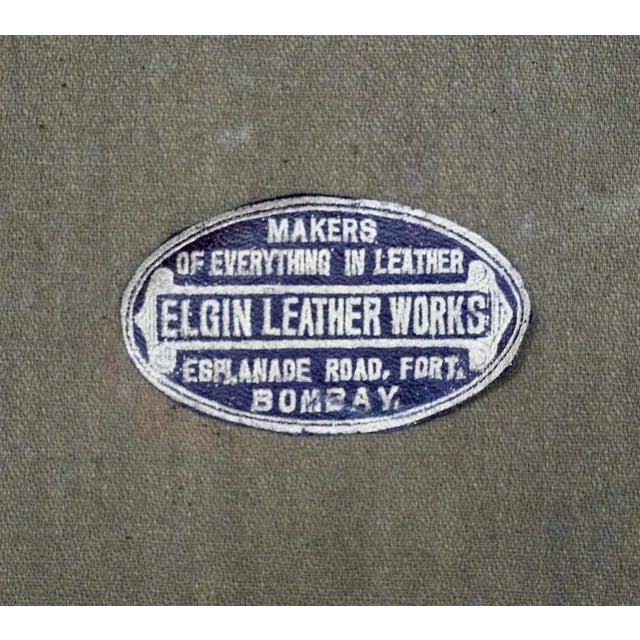 Antique Elgin Leather Works Travel Wardrobe For Sale - Image 17 of 18