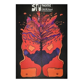Jan Sawka, Stu Theater, Original Offset Print, 1974 For Sale