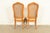 Thomasville French Provincial Louis XV Carved Walnut and Cane Back Side Chairs or Dining Chairs, Pair For Sale - Image 11 of 14