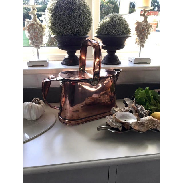 Antique Victorian Copper Watering Can For Sale - Image 10 of 11