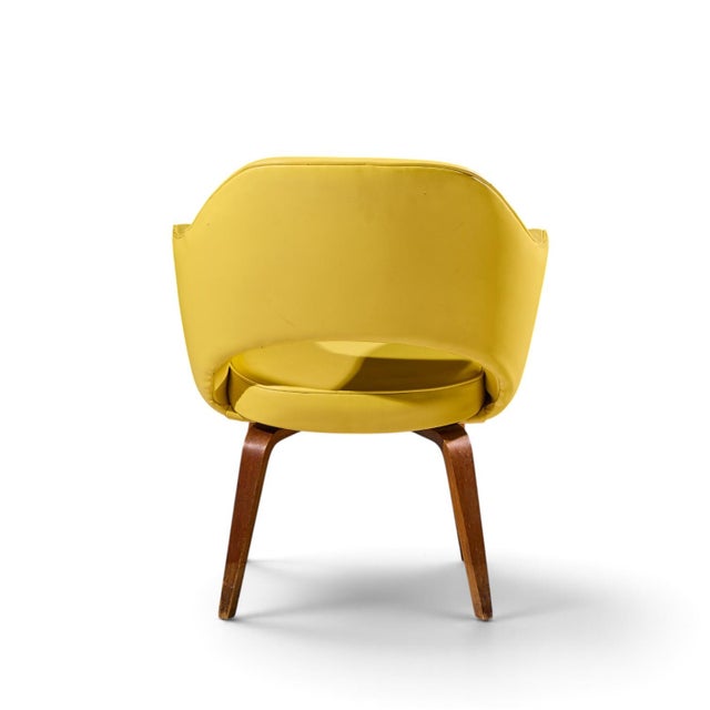Brown Eero Saarinen for Knoll Mid Century Bentwood Executive Dining Chairs - Set of 6 For Sale - Image 8 of 10