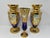An exceptional and authentic antique Moser Karlsbad art glass garniture set dating to circa 1890–1905. The set consists of...