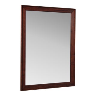 Glenn of California Rectangular Walnut Wall Mirror by John Kapel For Sale