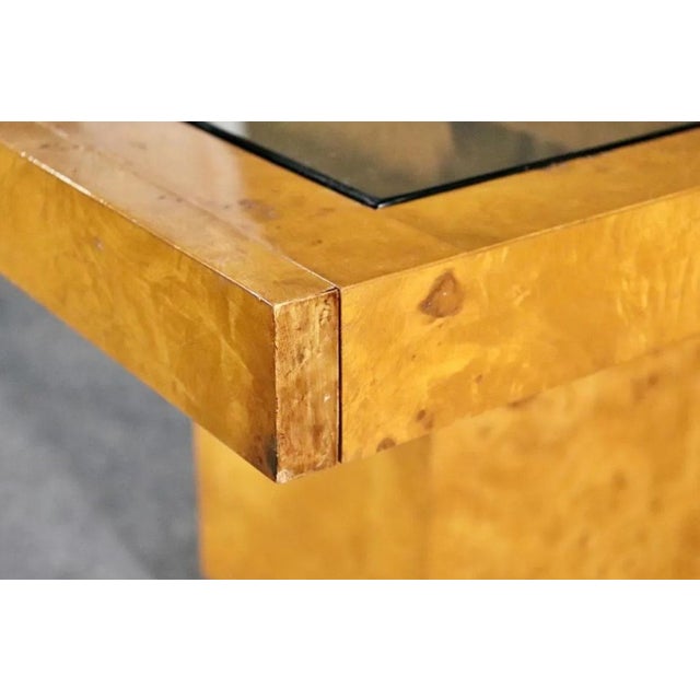 Mid 20th Century Extending Burl Dining Table For Sale In Philadelphia - Image 6 of 12