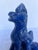 • Vintage Chinese Cobalt Blue Glazed Figural Architectural Roof Tile Guardian Beast - 8" For Sale In Dallas - Image 6 of 10
