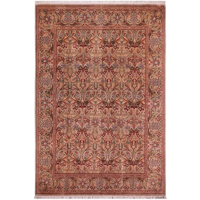 Art Nouveau 1990's Pak-Persian Gray/Gray Wool Rug - 9'0'' X 12'4'' For Sale - Image 9 of 10