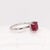 1.7Ct Ruby Ring With Earth Mined Diamonds Halo: Solid 14k Gold, Cushion Cut 7mm, Size 6.75 For Sale - Image 9 of 14