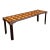 Large Scale Organic Modern Inlaid Mahogany Console Table / Dining / Desk For Sale