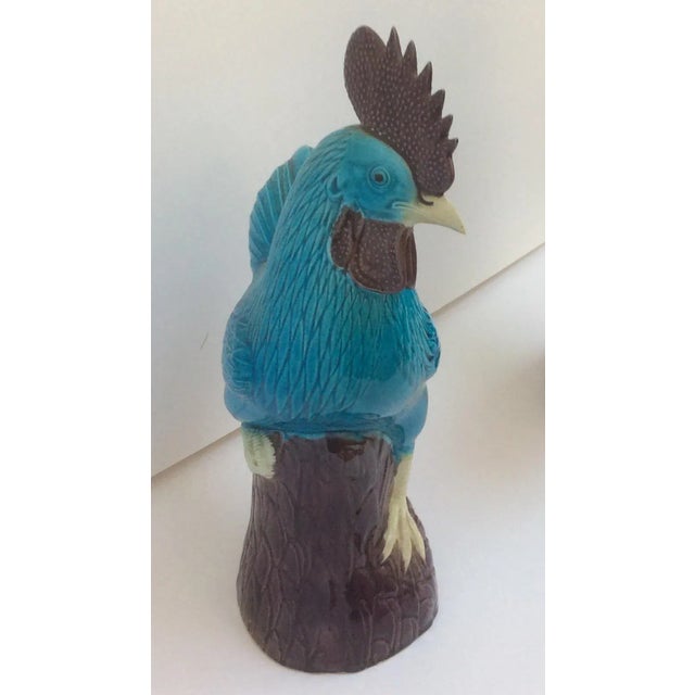 Chinese Turquoise Porcelain Roosters A Pair Chairish