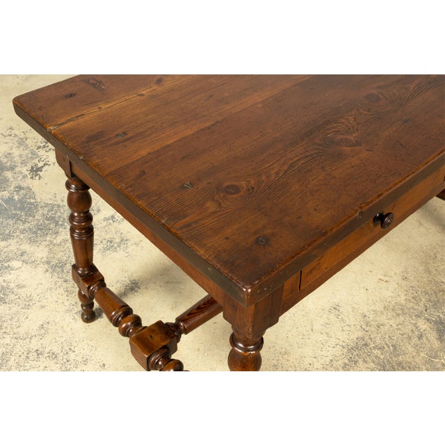 Late 19th Century French Provincial Oak Writing Table For Sale - Image 15 of 18
