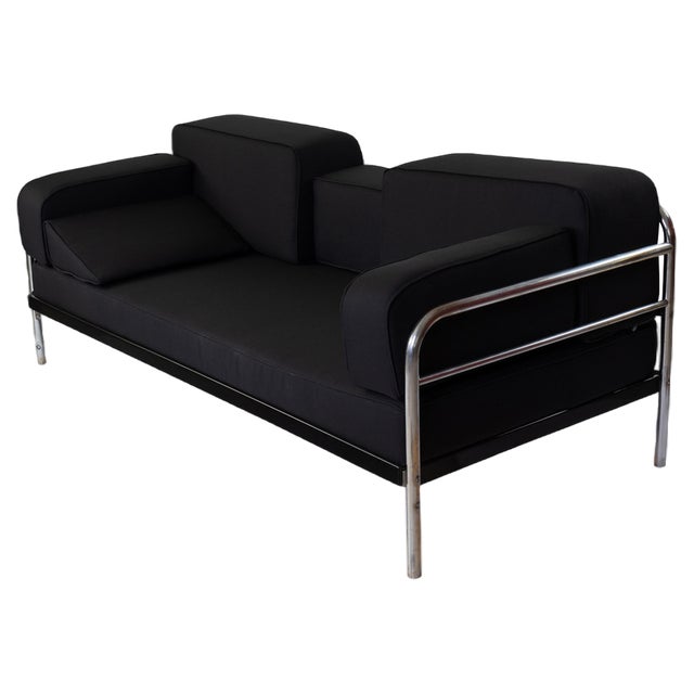 Bauhaus Tubular Steel Daybed, 1930s For Sale