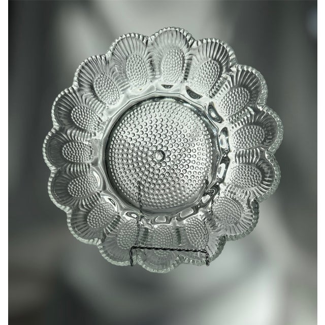 Hobnail Glass Egg Plate Indiana Glass, 1970’s For Sale - Image 6 of 8