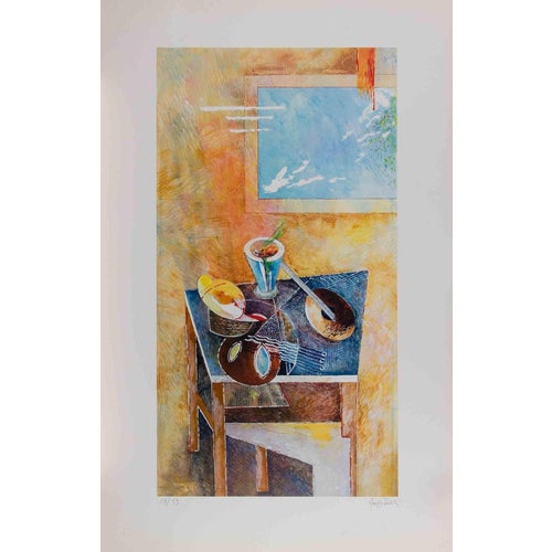Mariangelo Zappitelli, Still Life, Lithograph, 1980s For Sale