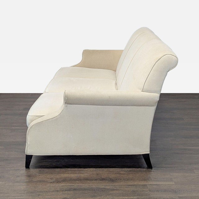 Traditional Restoration Hardware 3-Seat Classic Cream Sofa For Sale - Image 3 of 10