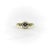 Contemporary 18k Gold Old European Cut Diamond Trilogy Engagement Ring Size 7.25 For Sale - Image 3 of 8