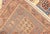 Antique Caucasian Karachopt Rug Large Rug in Blue, Salmon Teal and Soft Yellow 6'1 X 7'0 For Sale In Atlanta - Image 6 of 7
