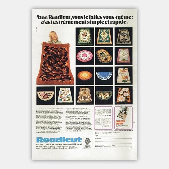 Black Readicut Wakefield Wool Rug, 1972 For Sale - Image 8 of 10
