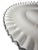 White Vintage Fenton Milk Glass Tidbit Server With Silver Crest Rim and Metal Handle For Sale - Image 8 of 12