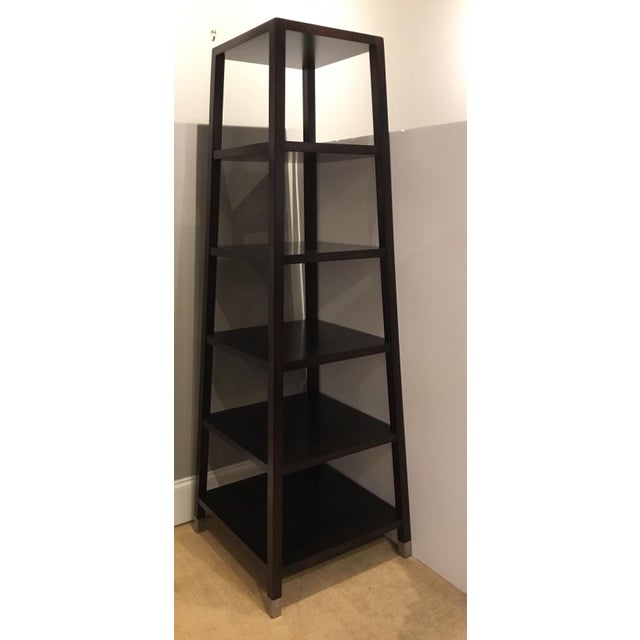Modern Baker Dark Walnut Finished Etagere Chairish