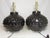 Pair of Mid-Century Scandinavian Porcelain Bubble Lamps For Sale - Image 4 of 11