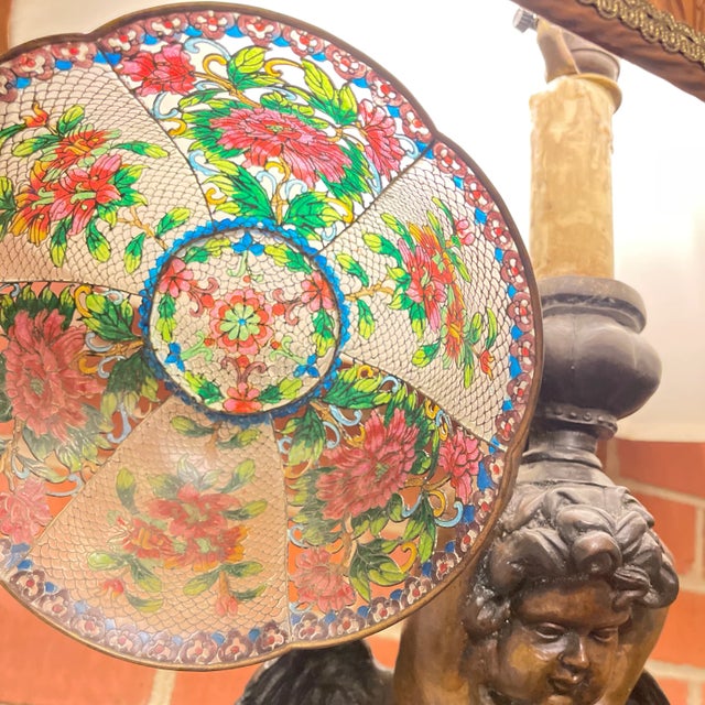 Large Late 19th Century Plique a Jour Bowl For Sale - Image 4 of 4