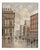 B. Ciappa, Animated European City Square with Carriage and Figures, Oil on Panel For Sale