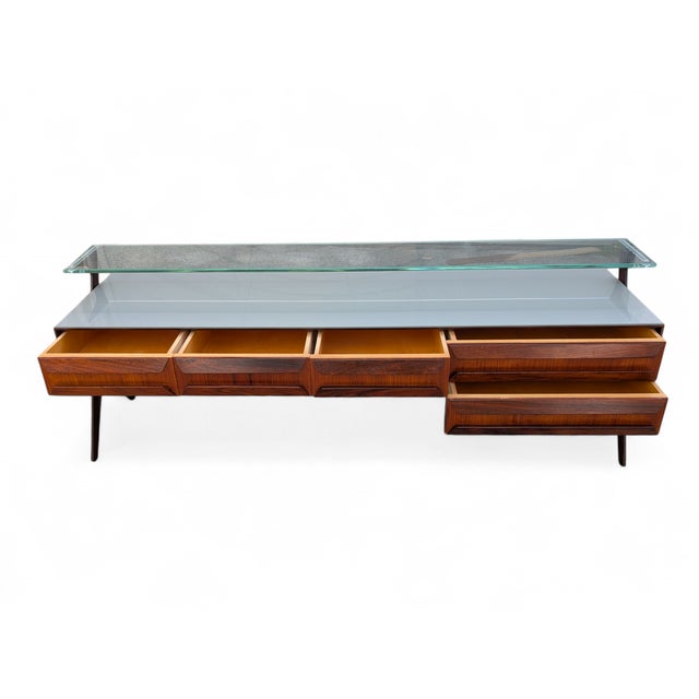 Wood Italian Chest of Drawers attributed to Vittorio Dassi, 1950s For Sale - Image 7 of 13