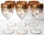 Set of 6 Murano Italian 24k Gold Overlay Wine Glasses For Sale In San Francisco - Image 6 of 6