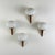 Italian Lancia Wall Sconces in Brass and Opaline Glass from Stilux Milano, 1960s,Set of 4 For Sale - Image 4 of 13