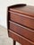 Brown Small Rosewood 3-Drawer Dresser With Sculpted Handle Pulls Danish Mid-Century Modern 1960s For Sale - Image 8 of 11