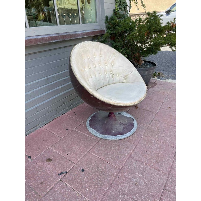 Mid-Century Modern Ball Chair Eero Aarnio Asko Style Original, 1970s For Sale - Image 3 of 8