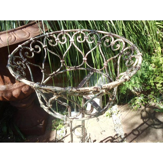 Art Nouveau Flower Stand in Wrought Iron, 1890s For Sale - Image 7 of 12