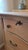 Taupe Restored Antique 4 Drawer Dresser With Original Mirror For Sale - Image 8 of 10