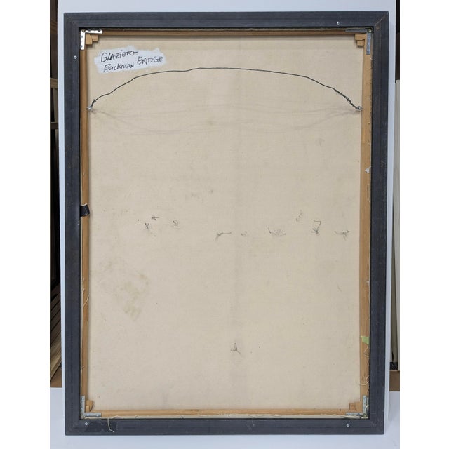 Buckman Bridge, Abstract Expressionist, Mixed Media on Canvas, Marsha Glazière For Sale - Image 9 of 9