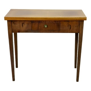 Antique Mahogany Console Table with Drawers For Sale