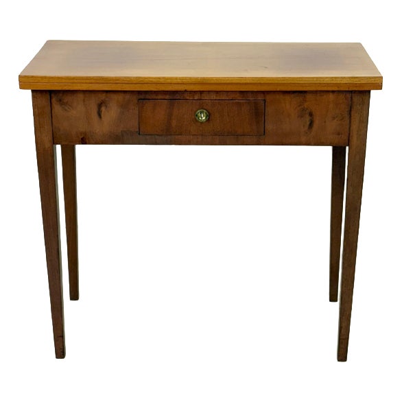 Antique Mahogany Console Table with Drawers For Sale