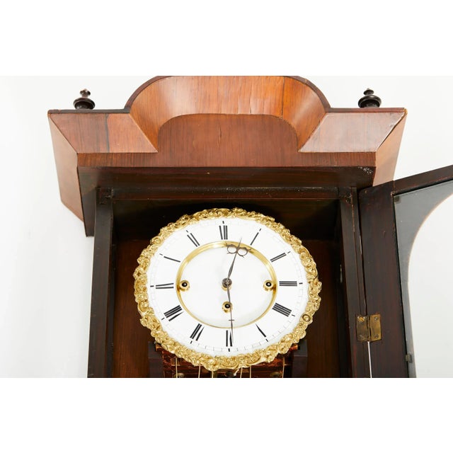 Mid 19th Century 19th Century Grande Sonnerie Vienna Regulator Clock For Sale - Image 5 of 13