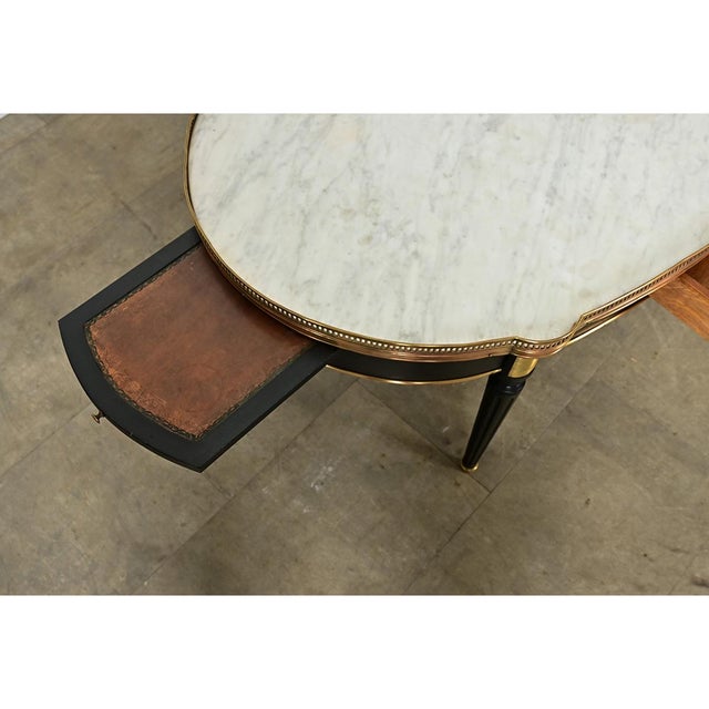 French 19th Century Louis XVI Style Oval Coffee Table For Sale - Image 9 of 13