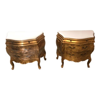 Mid 20th Century Devon Shoppe New York City Handcrafted Custom Nightstands - a Pair For Sale