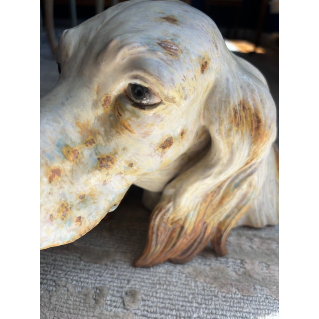 Realism English Setter in Glazed Porcelain, Signed LLadro For Sale - Image 3 of 12