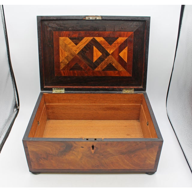 Late 18th Century Circa 1780-1800 English George III Work Box For Sale - Image 5 of 9
