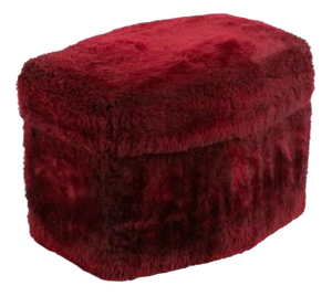 Vintage Italian Teddy Pouf or Stool, 1960s