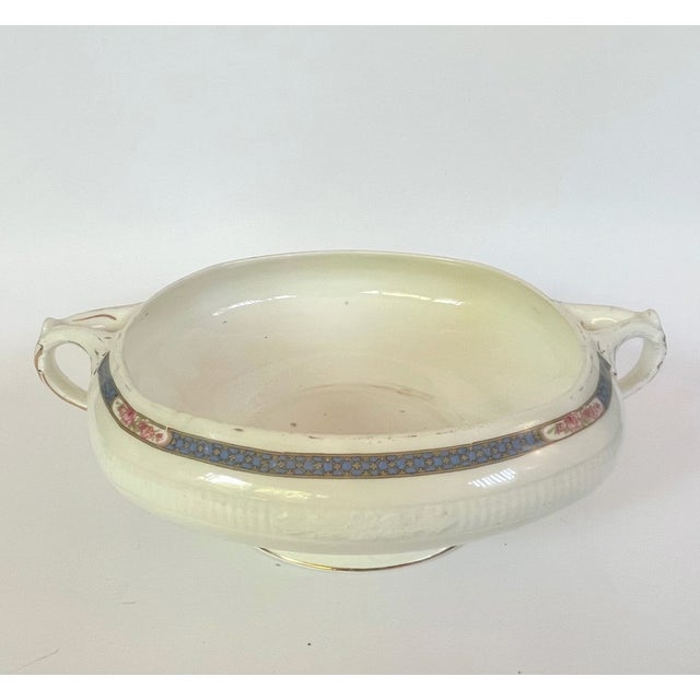 Antique open serving bowl by W.H. Grindley & Co. (England) in the rare Kendal pattern from the Georgian Ivorie collection....