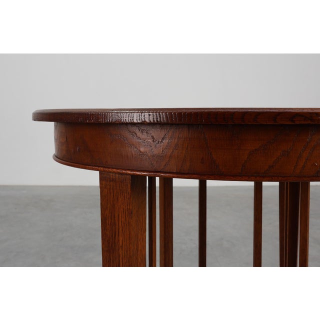 Arts and Crafts Oak Side Table, United Kingdom, 1900s For Sale - Image 4 of 17