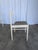 Vintage White Wooden Chair with Fabric Seat, 1970s For Sale - Image 4 of 18