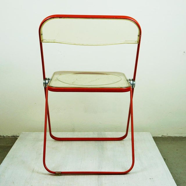 Acrylic Glass Folding Chair by G. Piretti for Castelli, Italy, 1970s For Sale - Image 9 of 16