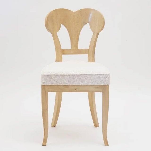Biedermeier White Eclectica Dining Chairs from Silvio Piattelli, Set of 8 For Sale - Image 16 of 18